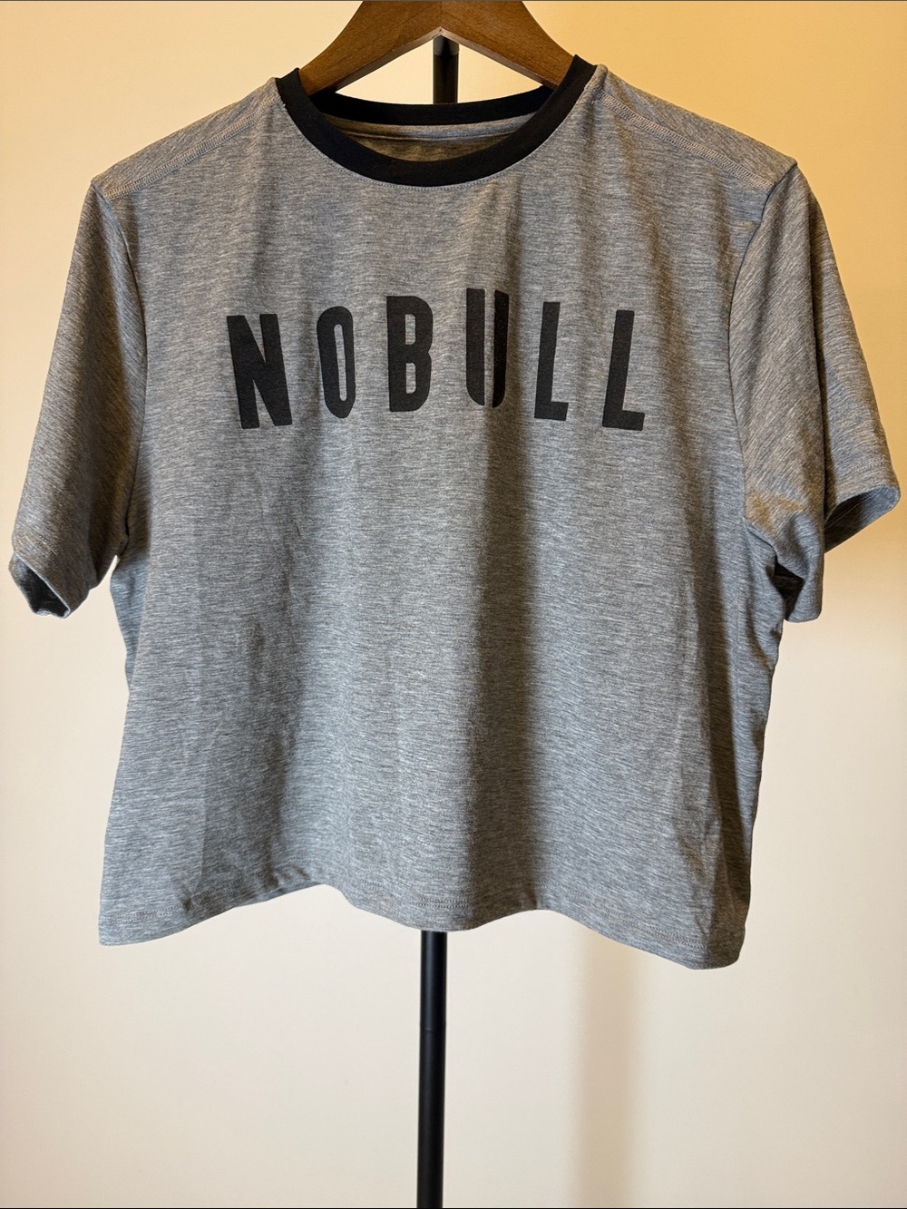 NOBULL Heather Gray Short Sleeve Boxy Tee - Size L